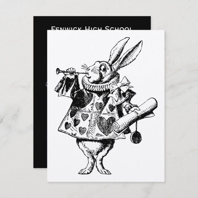 Convite Oferta branca do baile de formatura do arauto do (Frente/Verso)