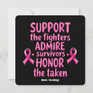 Convite Oferta de conscientização para o Cancer da Mama de