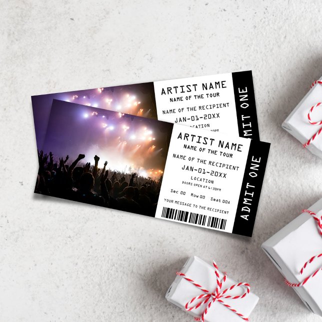 Convite Oferta de Tíquete do Music Concert (Music Concert Ticket Invitation)