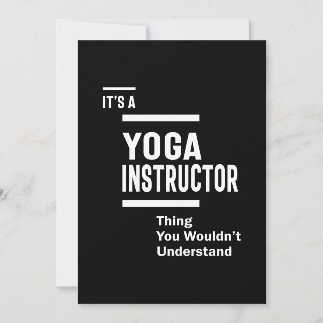 Convite Oferta de Título de Instrutor do Yoga (Frente)