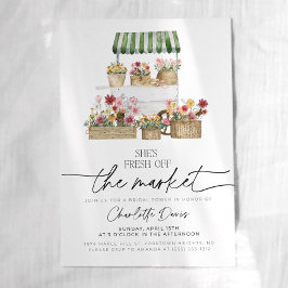 Convite Off the Market Bridal Shower Invitation farmer