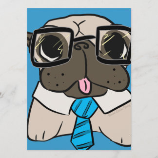 Convite Office Pug