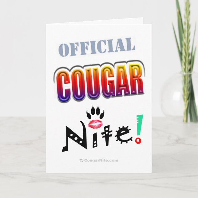 Convite Official "Cougar Nite!" Invite Card (Frente)