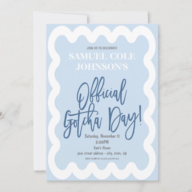 Convite Oficial para Adoção no Dia do Gotcha (Frente)