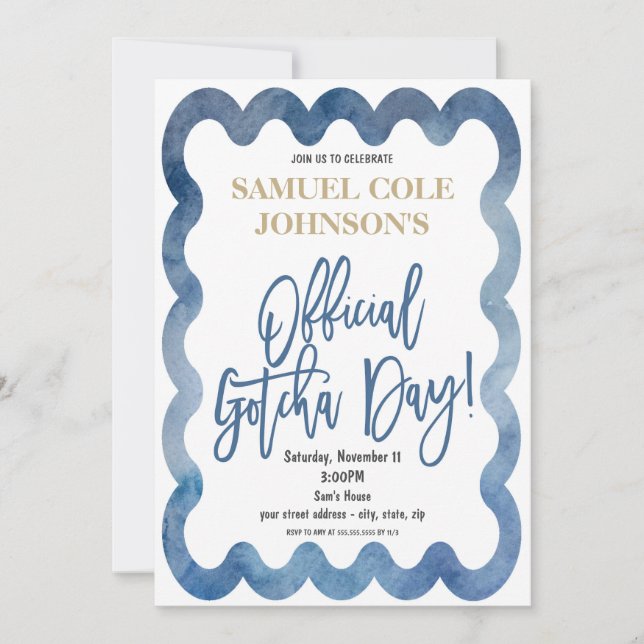 Convite Oficial para Adoção no Dia do Gotcha (Frente)