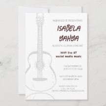 Convite oficial para participar do concerto especi