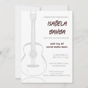 Convite oficial para participar do concerto especi
