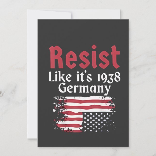 Convite Oficial resiste como se fosse 1938 Alemanha resist (Frente)