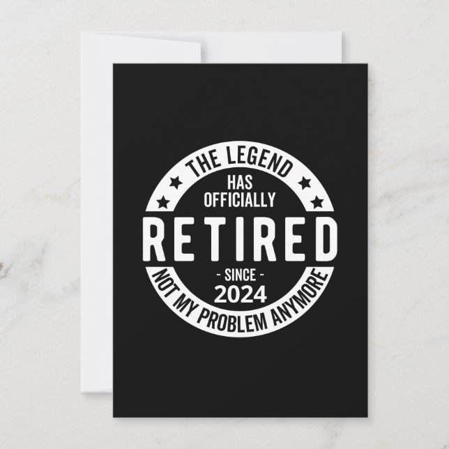 Convite oficialmente aposentado 2024 (Frente)