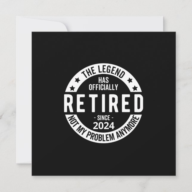 Convite oficialmente aposentado 2024 (Frente)