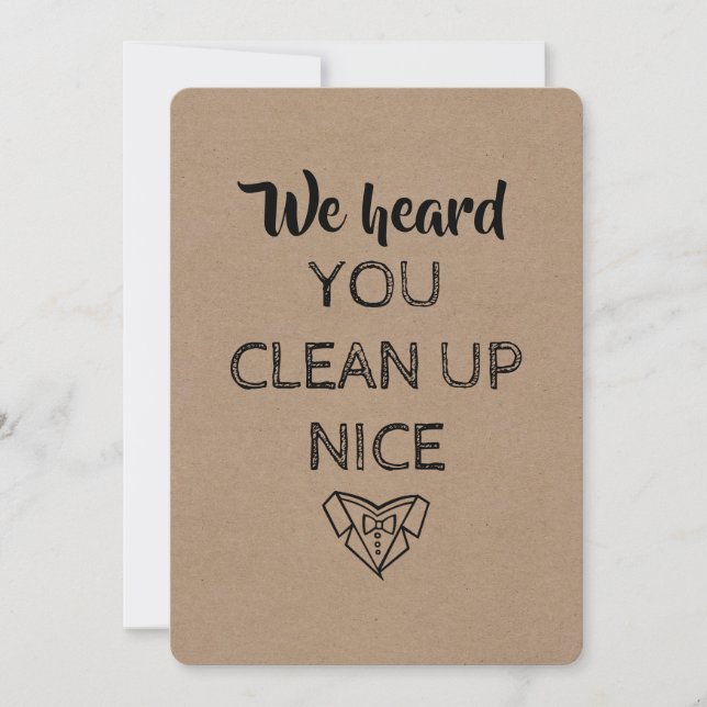 Convite OFICIANTE | Pedido Original e Divertido (Frente)