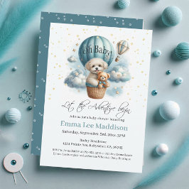 Convite Oh, Baby Adventure começa a ser apanhado no balão 