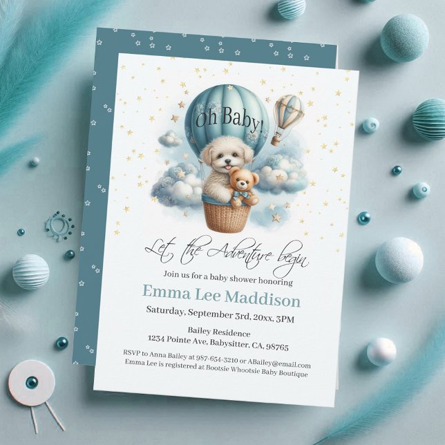 Convite Oh, Baby Adventure começa a ser apanhado no balão  (Criador carregado)