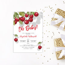 Oh Baby Berry Sweet Cherry Chá de fraldas