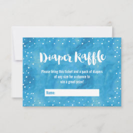 Convite Oh Baby Blue Watercolor Fralda Chá de fraldas Raff