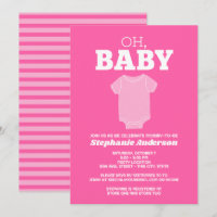 Oh Baby - Camiseta Caprichosa Rosa Pastel Chás de