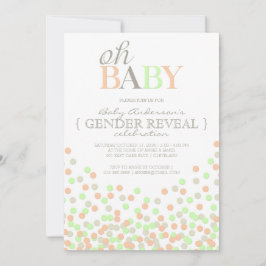 Convite Oh Baby Confetti Gender Reveparty | Casa