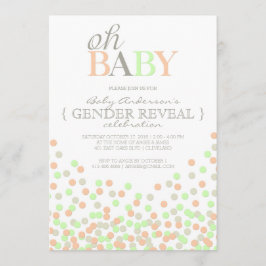 Convite Oh Baby Confetti Gender Reveparty | Casa