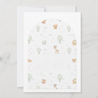 Convite Oh Boy! Adventure Begins Arched Baby Shower Invita