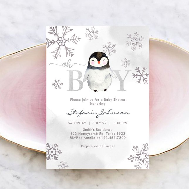 Convite Oh Boy Baby Shower Invitation (Criador carregado)