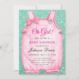 Convite Oh Girl Baby Shower – Children’s Clothing Theme