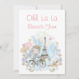 Convite Oh La La Parisiense  