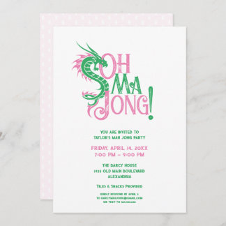 Convite Oh Mah Jong! | Mah-Jongg