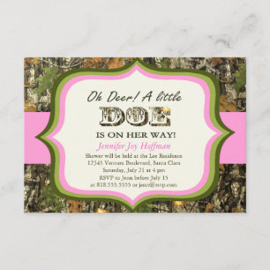 Convite Oh o cervo, uma gama pequena está em sua maneira!