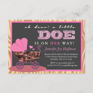 Convite Oh o cervo, uma gama pequena está em sua maneira!