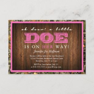 Convite Oh o cervo, uma gama pequena está em sua maneira!