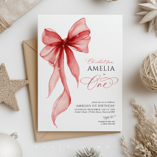 Convite Oh Que Diversão Festa de 1º Aniversário Natalina M