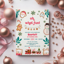 Oh Que Diversão Inverno Natal Bolo de Aniversário