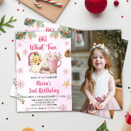 Convite Oh! Que Festa de aniversário de Biscoito de Natal 