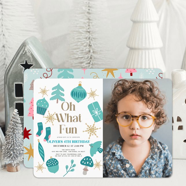 Convite Oh, Que Foto De Natal Verde Divertida (Criador carregado)