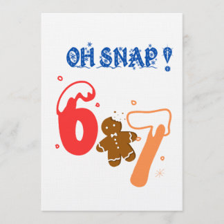 Convite Oh Snap Gingerbread 67