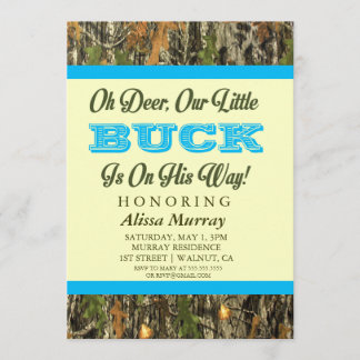 Convite Oh Veado Nosso Pequeno Buck Está A Caminho Chá de