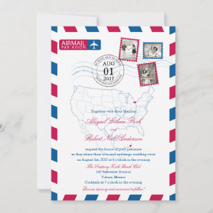 Convite Ohio to Mexico Airmail   CASAMENTO
