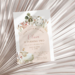 Convite Oink Cluck Baa Moo Barnyard Birthday