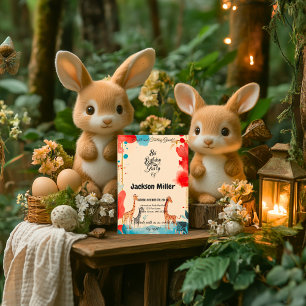 Convite Oito e sentindo Excelente 8º aniversário Vermelho