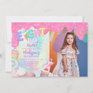 Convite Oito É Tão Doce