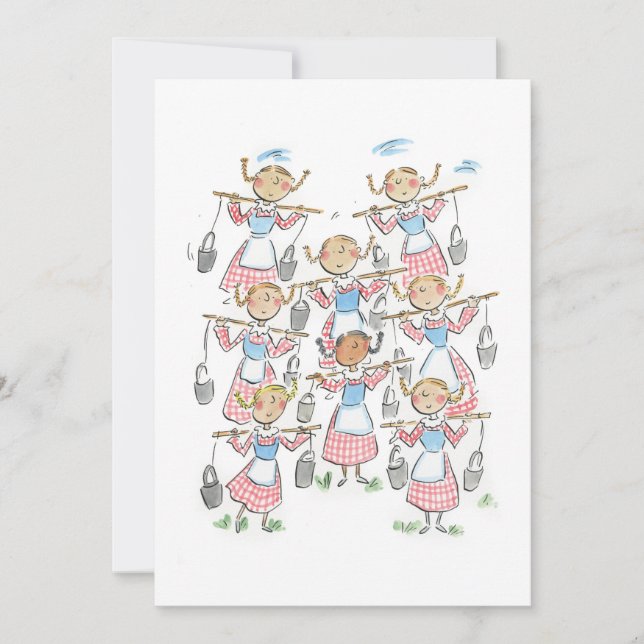 Convite Oito Servas a Ordenhar (Frente)