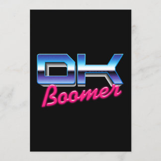 Convite Ok Boomer