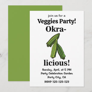 Convite Okra Legume Vegetais