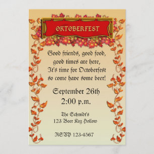 Convite Oktoberfest
