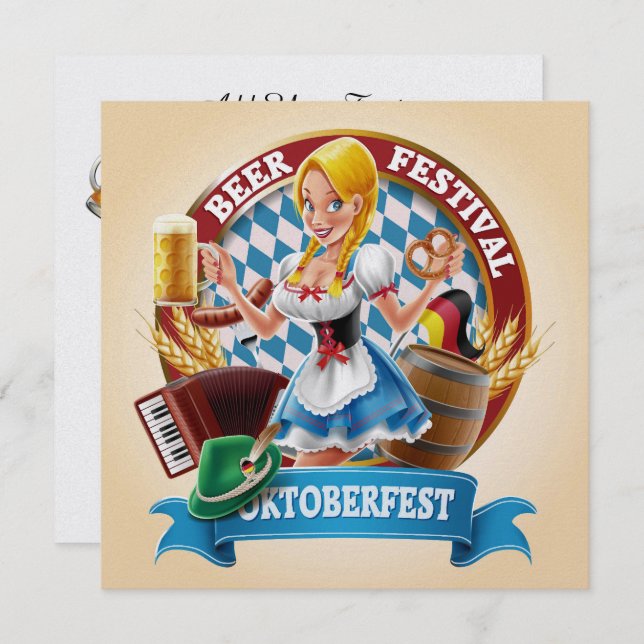 Convite OKTOBERFEST (Frente/Verso)