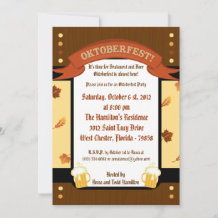Convite Oktoberfest 5x7