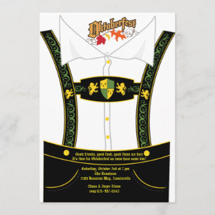 Convite Oktoberfest Bavarian Breechitation