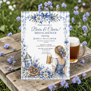 Convite Oktoberfest Cerveja Alemã Pretzel Chá de Noiva