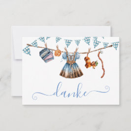 Convite Oktoberfest Danke - Obrigado nota