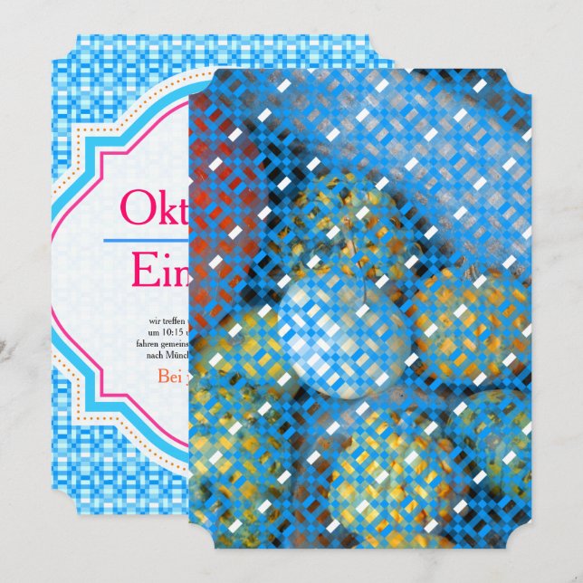 Convite Oktoberfest Einladung (Frente/Verso)